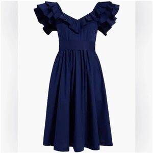 Hill House Navy Ruffle Dress